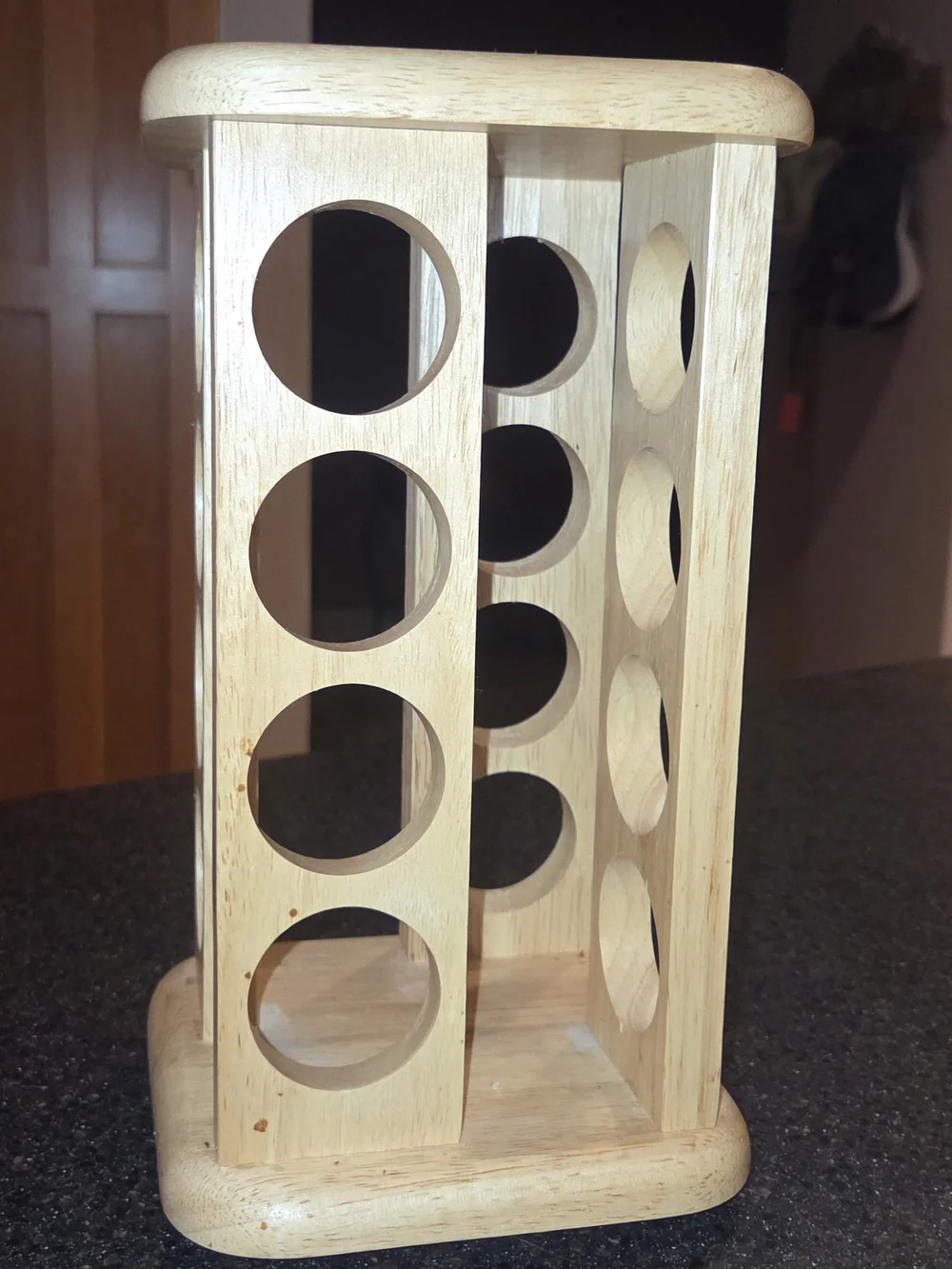 Wooden Vertical Rotating Spice Rack